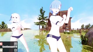 【KKS／MMD】"Masked bitcH" 拉姆 愛蜜莉雅 雷姆【Re:ゼロから始める異世界生活】