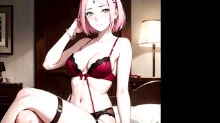 Sakura Compilation (Naruto/Artificial Intelligence Art)