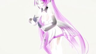 Hatsune Miku Hentai Undress Dance Vocaloid MMD 3D Blonde Hair Color Edit Smixix