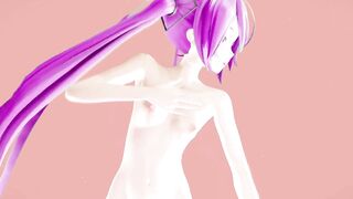 Hatsune Miku Hentai Undress Dance Vocaloid MMD 3D Blonde Hair Color Edit Smixix