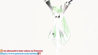 Hatsune Miku Hentai Undress Dance Vocaloid MMD 3D Blonde Hair Color Edit Smixix