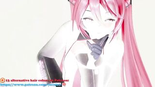 Hatsune Miku Hentai Undress Dance Vocaloid MMD 3D Blonde Hair Color Edit Smixix