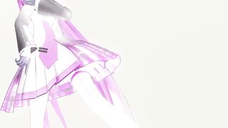 Hatsune Miku Hentai Undress Dance Vocaloid MMD 3D Blonde Hair Color Edit Smixix