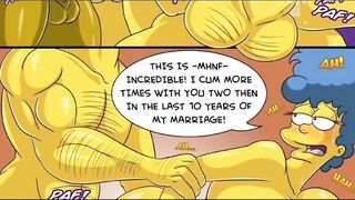 The Simpsons - Marge Erotic Fantasies - 2 Big Cocks In Both Holes DP Anal - Cheating Wife