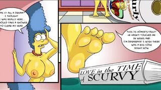 The Simpsons - Marge Erotic Fantasies - 2 Big Cocks In Both Holes DP Anal - Cheating Wife
