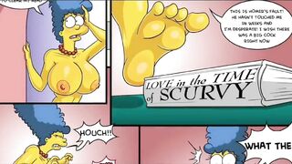 The Simpsons - Marge Erotic Fantasies - 2 Big Cocks In Both Holes DP Anal - Cheating Wife