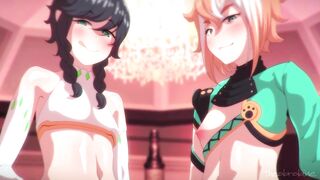 Aether fucks with Venti and Gorou