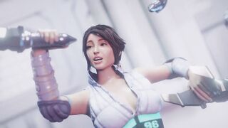 Horny cyberpunk catch girls (Play game SEX