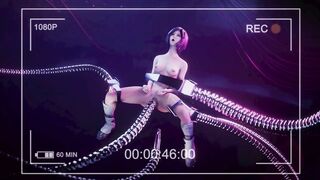 Horny cyberpunk catch girls (Play game SEX