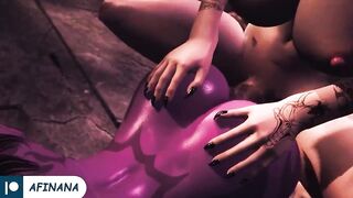 Futa Human x Futa Demon Hard Fuck with Huge Dick Until Cum