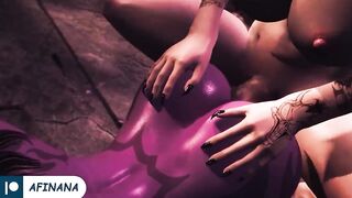 Futa Human x Futa Demon Hard Fuck with Huge Dick Until Cum