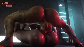 Futanari Pamela Isley Very Hard Fuck Harley Quinn DC Hentai