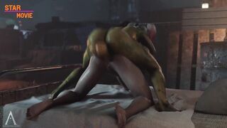 Futanari Pamela Isley Very Hard Fuck Harley Quinn DC Hentai