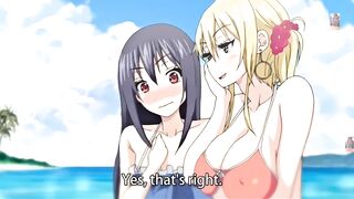 My six cute virgin step sisters in beach big boobs and ass fuck hardcore with big dick anime hentai