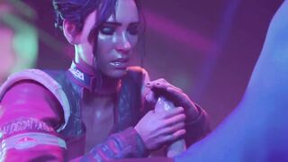 Panam Palmer handjob Cyberpunk 2077 Hentai