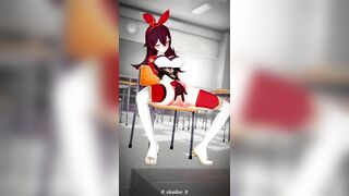 Genshin impact: Amber masturbation