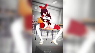 Genshin impact: Amber masturbation
