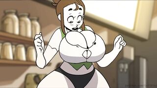 Busty Cashier