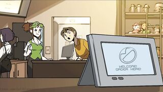 Busty Cashier