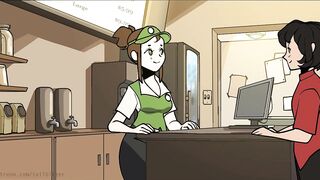 Busty Cashier