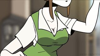 Busty Cashier