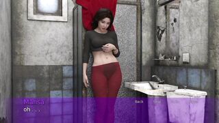 Solo girl in bathroom squirt orgasm