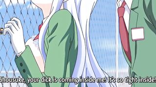 Fuck sexy virgin schoolgirl on school roof big boobs and ass first time sex big dick anime hentai