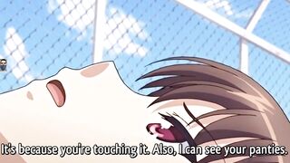 Lose virginity on roof of school sexy virgin girl big boobs and huge ass first time sex anime hentai