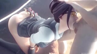 Beach crystal Jules sucks penis with all the desire