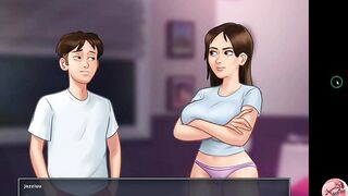 Summertime saga #37 - Creampie in my stepsister's cunt - Gameplay