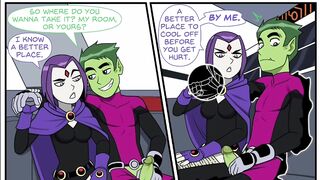 Teen Titans Emotobat Sickness Part 4 - Threesome Robin with Vin and Starfire