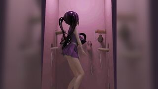 Feeling good Mona's part time job found - Arisananades - Purple Hair Color Edit Smixix