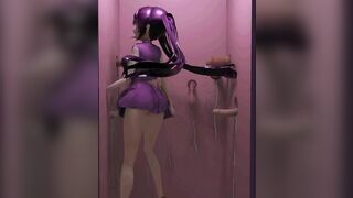 Feeling good Mona's part time job found - Arisananades - Purple Hair Color Edit Smixix
