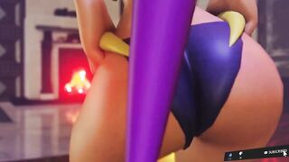 Dance of big and beautiful butts
