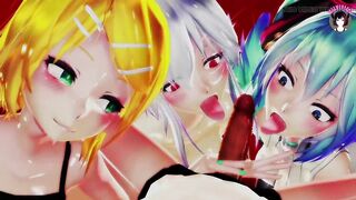 Foursome With Anime Whores (3D HENTAI)