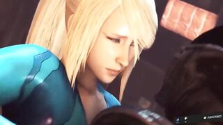 Samus sexy monster-penetrated ass