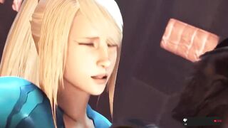 Samus sexy monster-penetrated ass