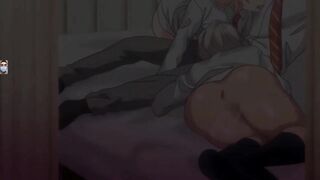 Threesome with sexy schoolgirls big boobs and tight ass fuck hardcore doggy orgasm sex hentai anime