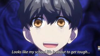 Threesome with sexy schoolgirls big boobs and tight ass fuck hardcore doggy orgasm sex hentai anime