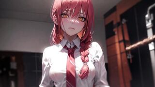 4K AI Hentai Arts #21 — Makima Obeys You, Power Chainsaw Man, Submission