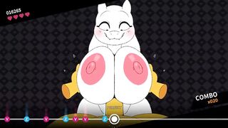 BIG step-mommy TORIEL works HARD with your MANSTICK in BEATBANGER