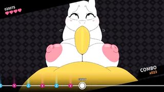 BIG step-mommy TORIEL works HARD with your MANSTICK in BEATBANGER