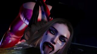 Harley Quinn Sucks and Gets Fucked by BBC During Interrogation- Second Life