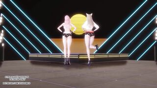 [MMD] GIRL CRUSH - Oppa, Do you Trust Me Sexy Kpop Dance Ahri Seraphine 4K Leauge Of Legends Hentai