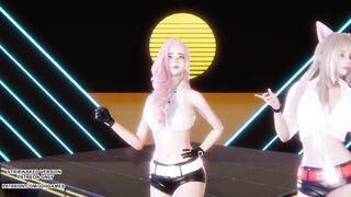 [MMD] GIRL CRUSH - Oppa, Do you Trust Me Sexy Kpop Dance Ahri Seraphine 4K Leauge Of Legends Hentai