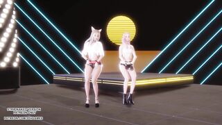 [MMD] GIRL CRUSH - Oppa, Do you Trust Me Sexy Kpop Dance Ahri Seraphine 4K Leauge Of Legends Hentai