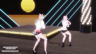 [MMD] GIRL CRUSH - Oppa, Do you Trust Me Sexy Kpop Dance Ahri Seraphine 4K Leauge Of Legends Hentai
