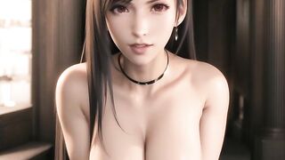 Tifa having sex in a white dress
