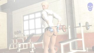 Robot at the Gym By BlueSKull29 (Reupload)