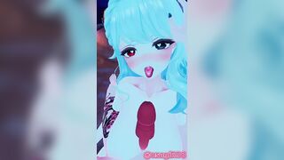 look! it’s a cock between my squishy boobs~ :3